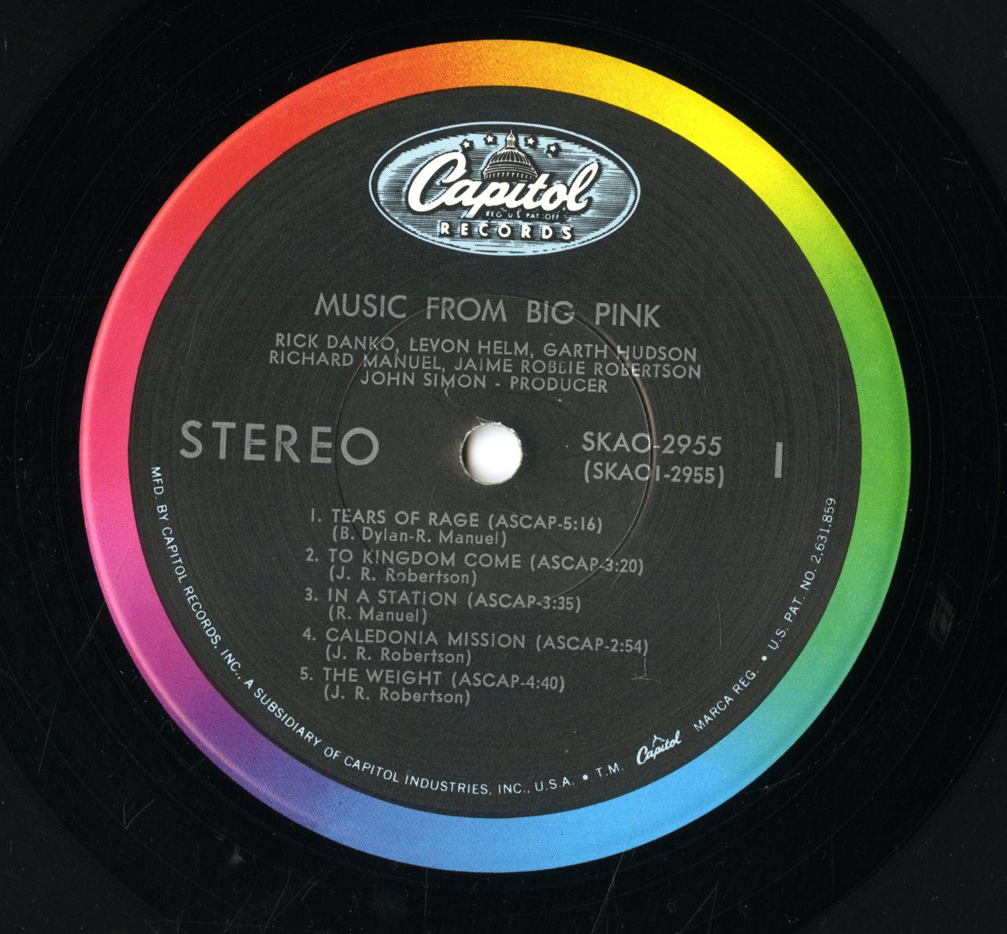 The Band / ザ・バンド / Music From Big Pink (SKAO 2955)
