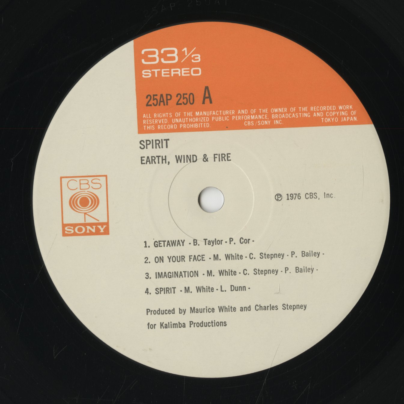 Earth Wind & Fire / アース、ウィンド&ファイア / Spirit (25AP 250)