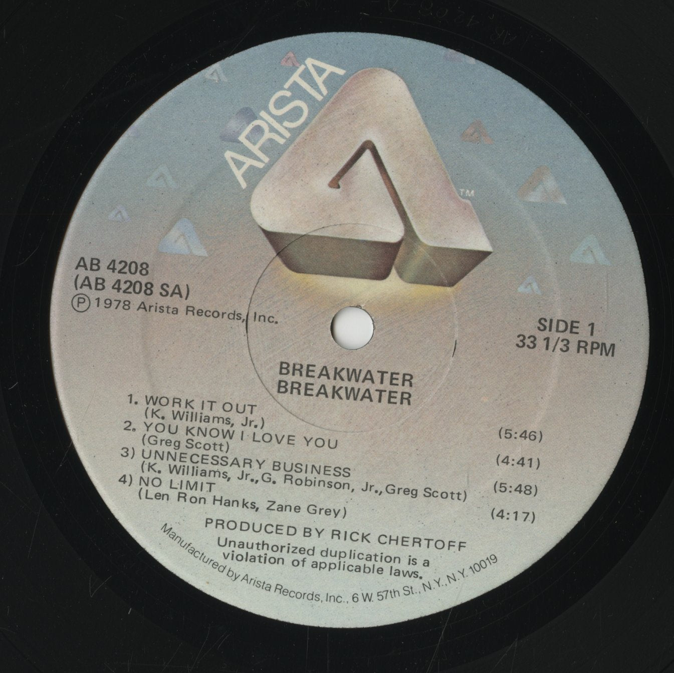 Breakwater / ブレイクウォーター / Breakwater (1978) (AB 4208)
