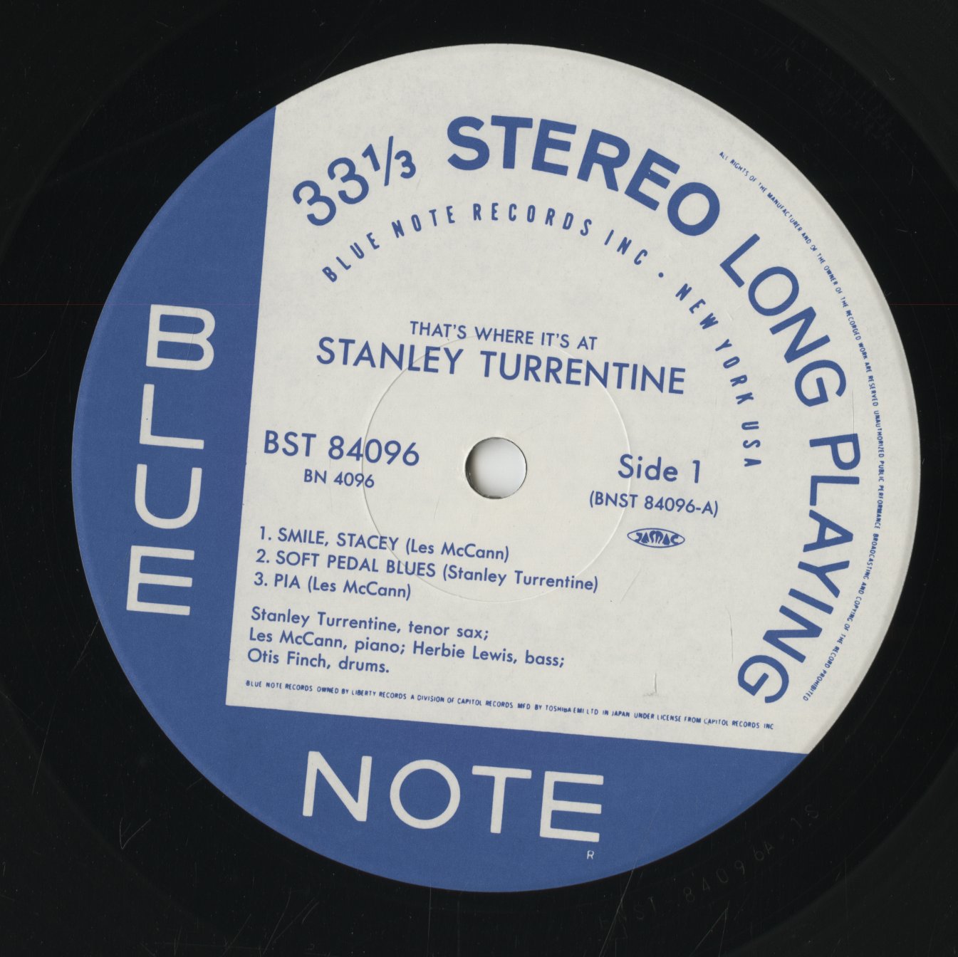Stanley Turrentine / スタンリー・タレンタイン / That's Where It's At (BN 4096)