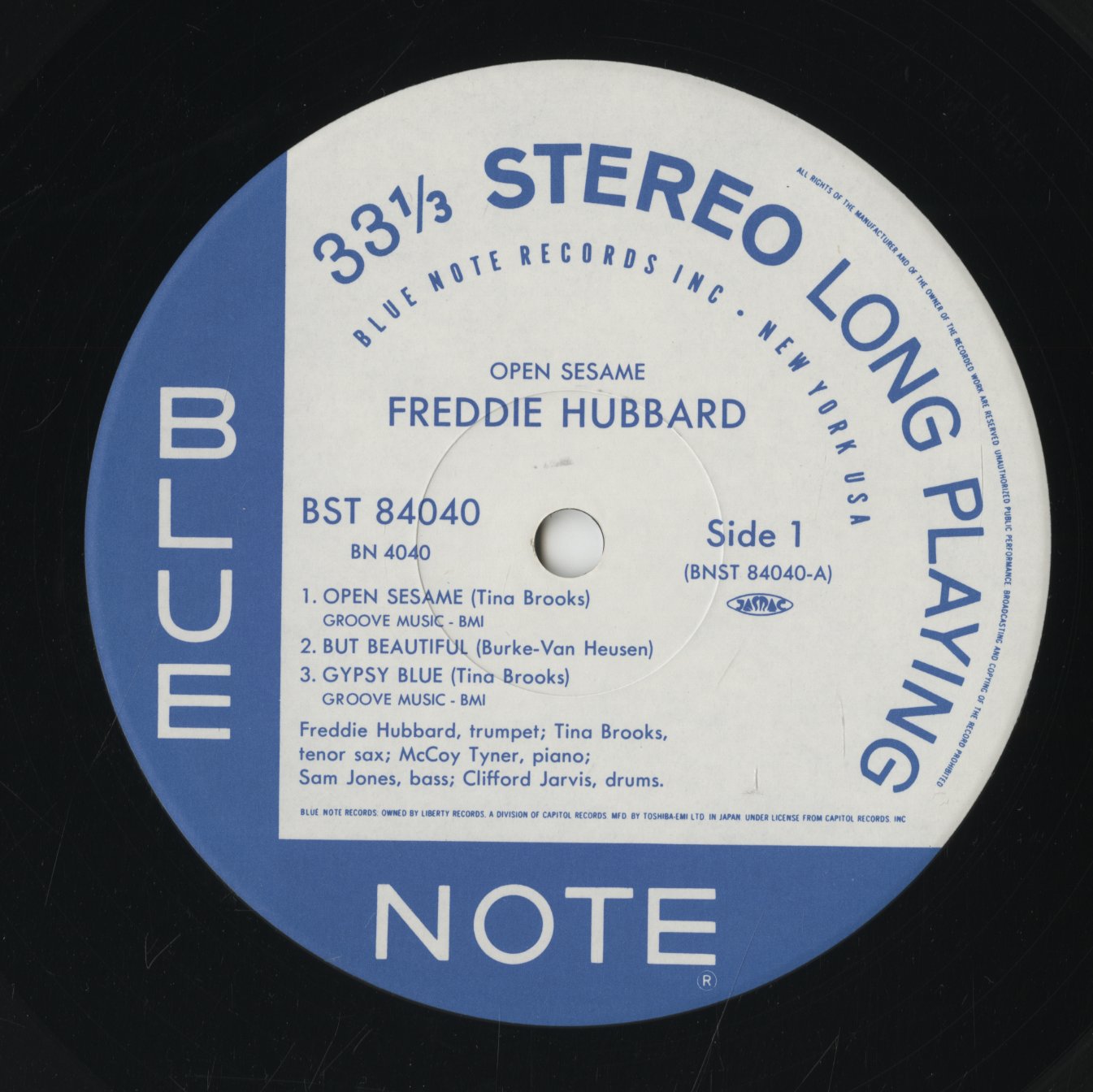 Freddie Hubbard / フレディ・ハバード / Open Sesame (BN 4040)