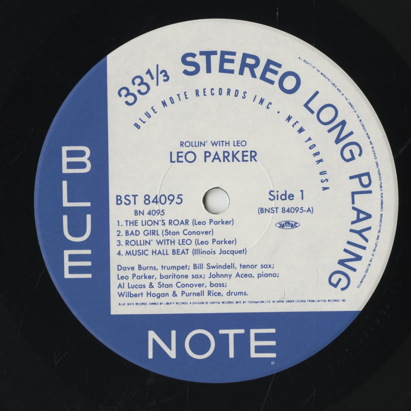 Leo Parker / レオ・パ−カー / Rollin' With Leo (BN 4095)