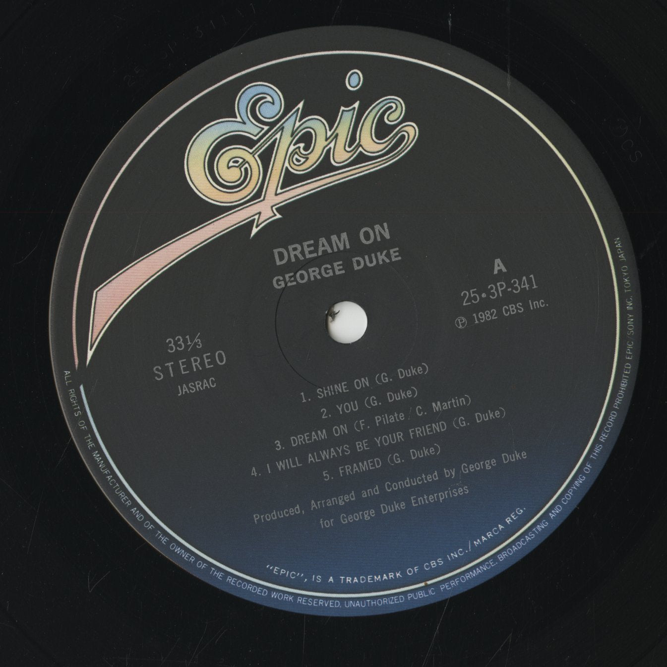 George Duke / ジョージ・デューク / Dream On (25·3P-341)