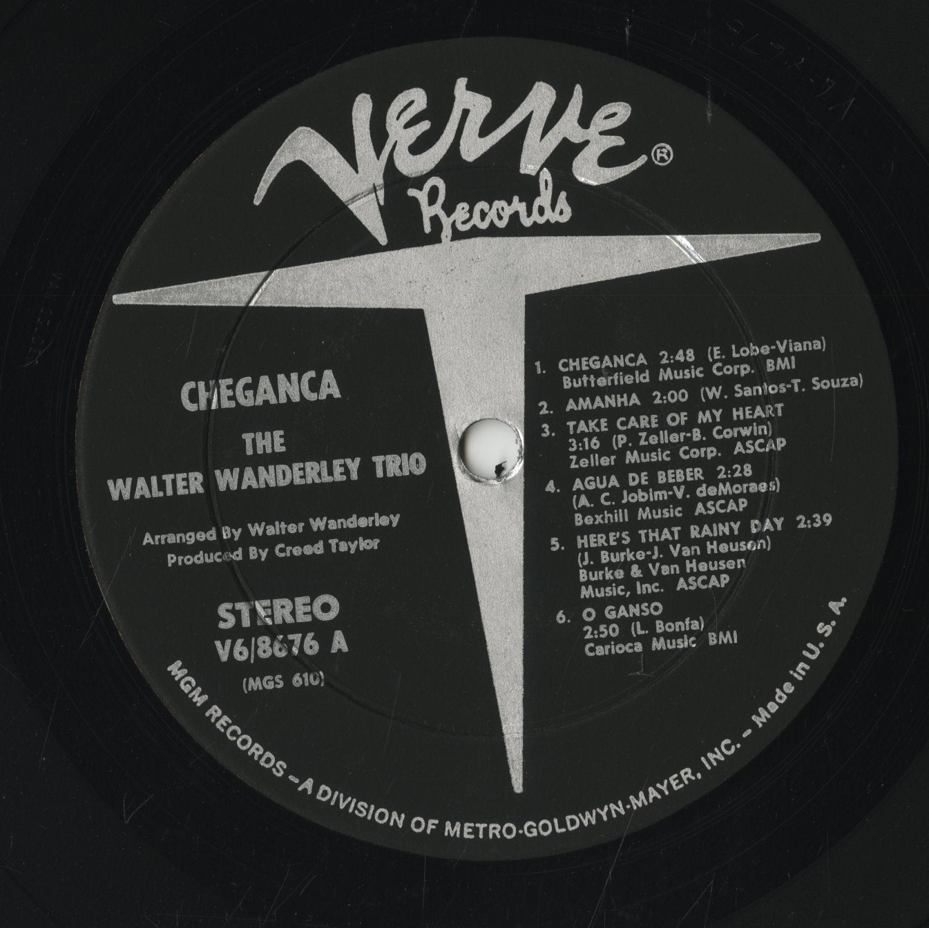 Walter Wanderley / ワルター・ワンダレイ / Cheganca (V6-8676)
