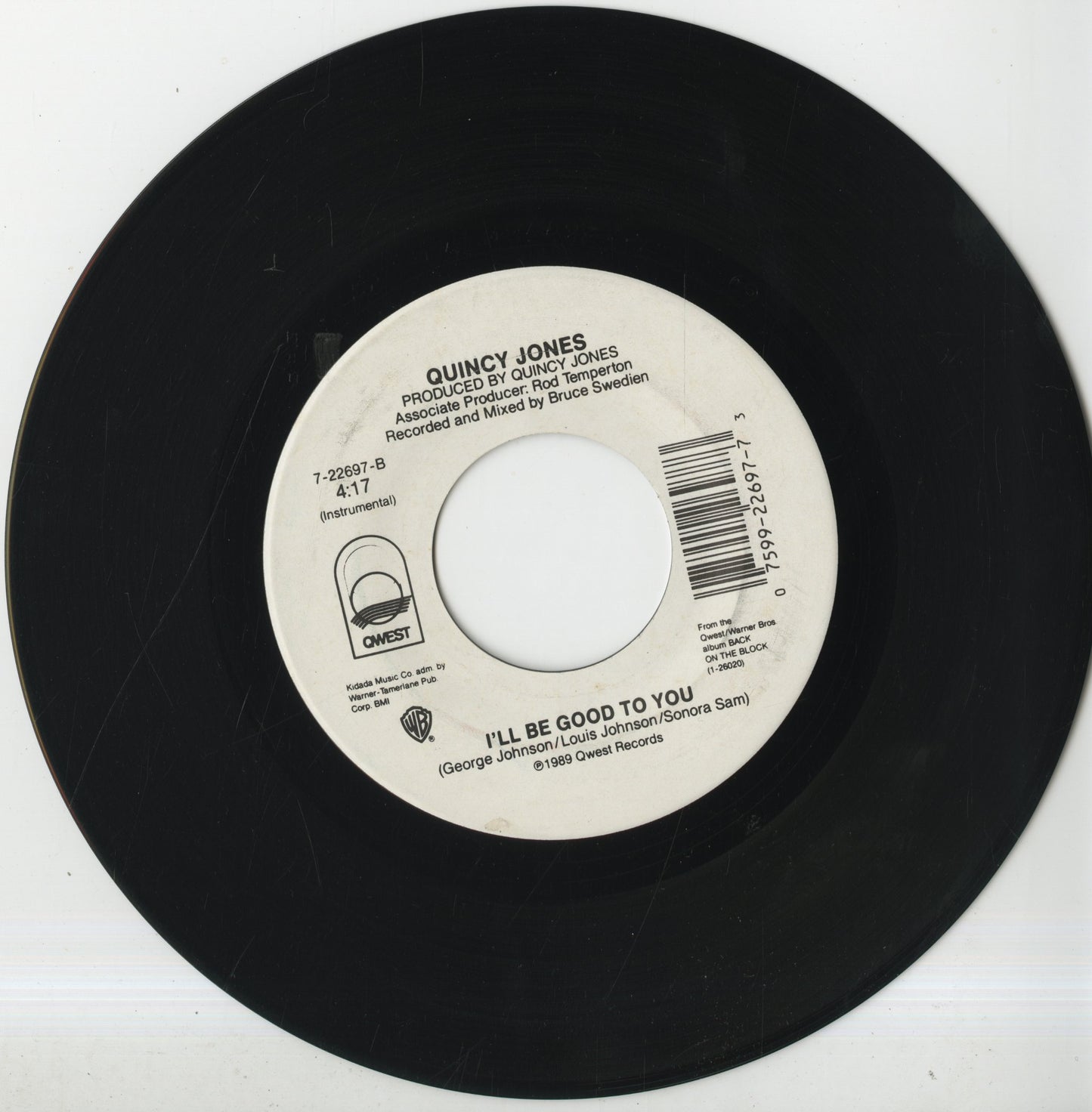 Quincy Jones / クインシー・ジョーンズ / I'll Be Good To You -7(7-22697)