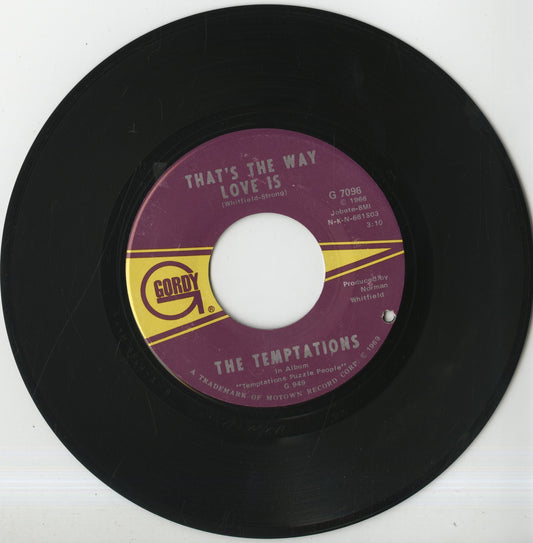 The Temptations / テンプテーションズ / Psychederic Shack / That's The Way Love Is -7 (G 7096)