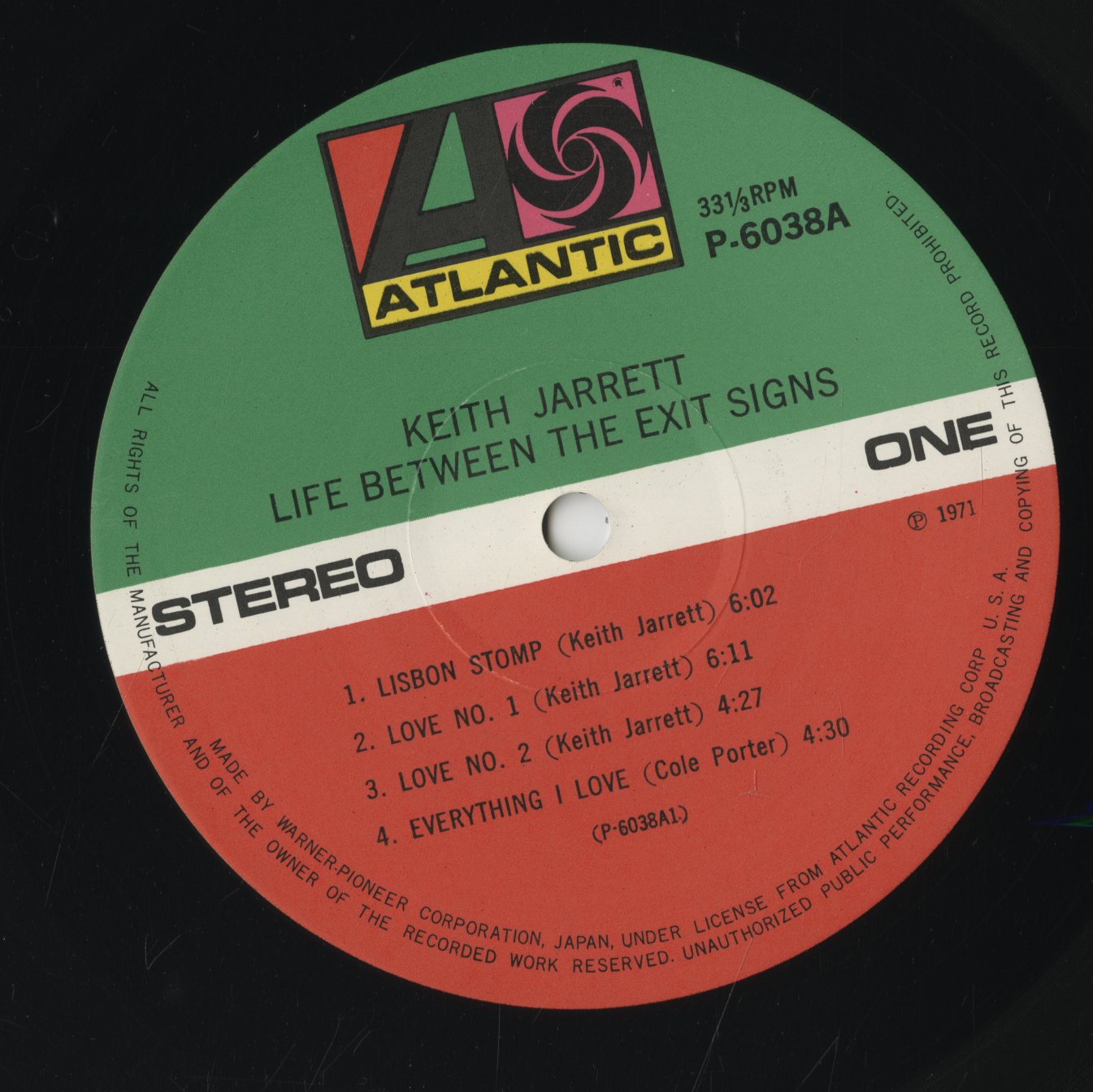 Keith Jarrett / キース・ジャレット / Life Between The Exit Signs (P-7559A)
