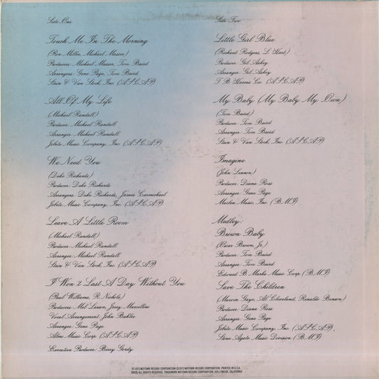 Diana Ross / ダイアナ・ロス / Touch Me In The Morning (M772)