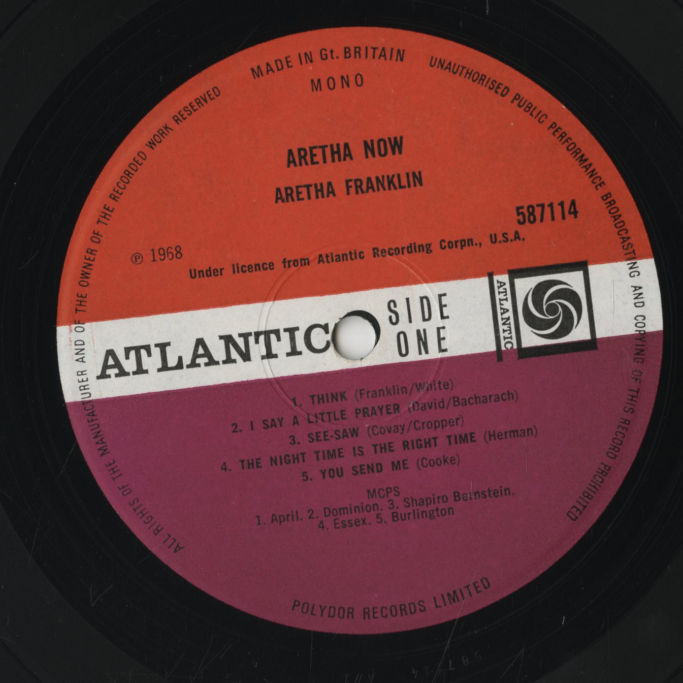 Aretha Franklin / アレサ・フランクリン / Aretha Now (587114)