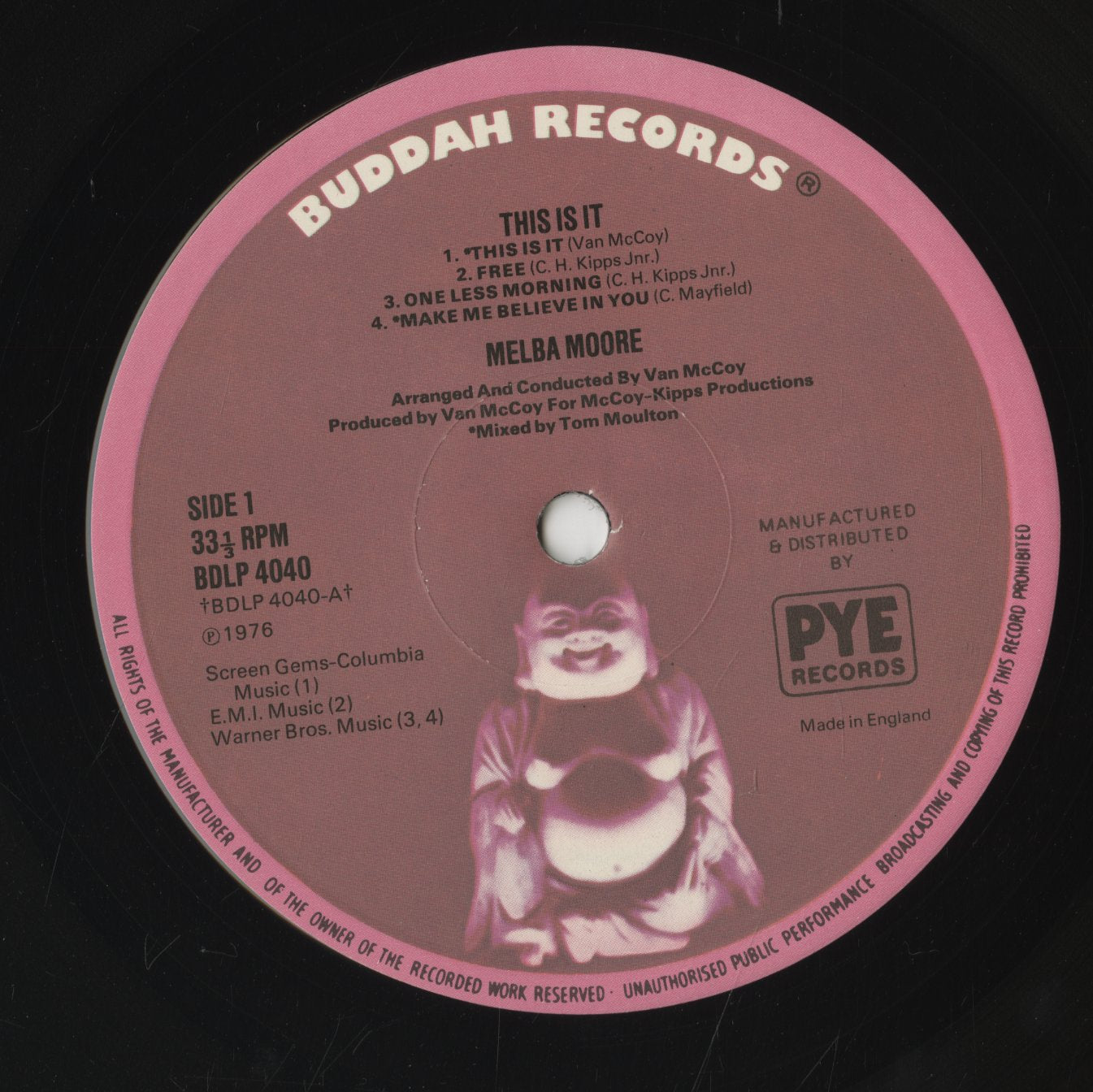 Melba Moore / メルバ・ムーア / This Is It (BDLP 4040)