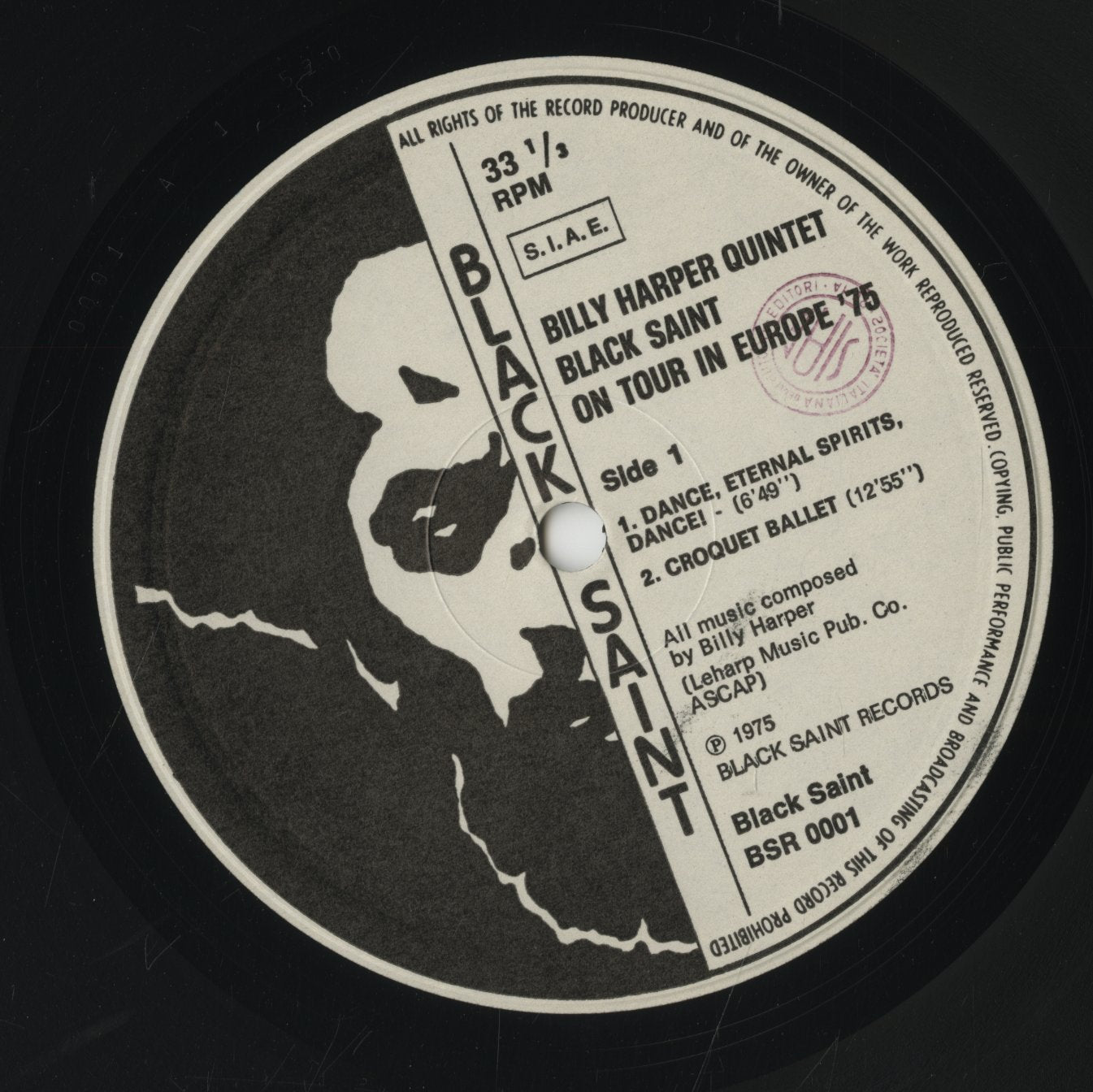 Billy Harper / ビリー・ハーパー / Black Saint (BSR 0001)