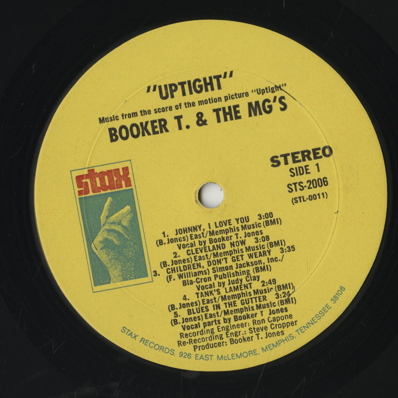 Booker T. Jones And The M.G.'s / ブッカー・T・ジョーンズ / Up Tight -OST(STS-2006)
