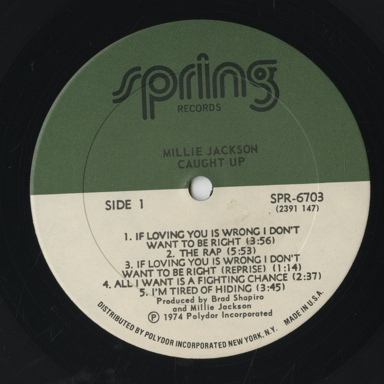 Millie Jackson / ミリー・ジャクソン / Caught Up (SPR-6703)