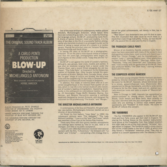 Herbie Hancock / ハービー・ハンコック / Blow Up -OST(SE 4447ST)