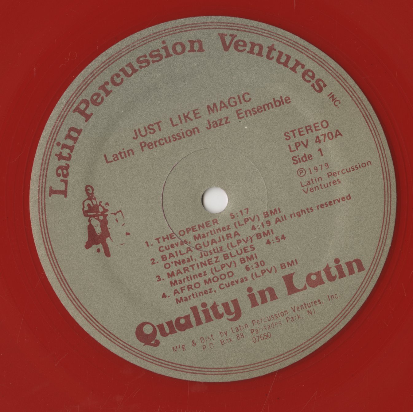 Latin Percussion Jazz Ensemble / ラテン・パーカッション・ジャズ・アンサンブル / Just Like Magic (LPV-470)