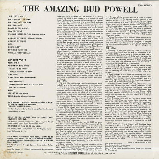Bud Powell / バド・パウエル / The Amazing Bud Powell Volume 1 (GXK 8071(M))