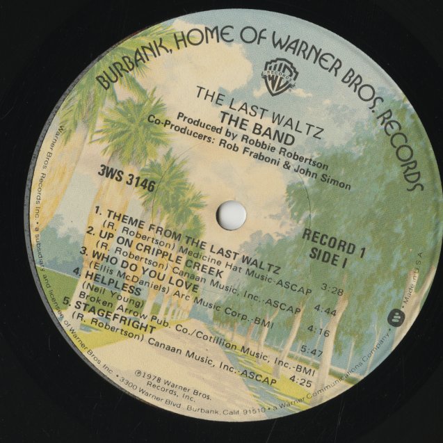The Band / ザ・バンド / The Last Waltz (3WS3146)
