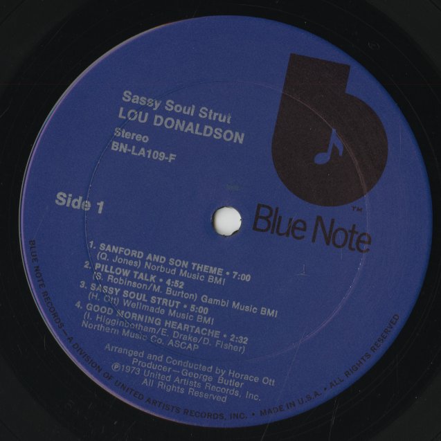 Lou Donaldson / ルー・ドナルドソン / Sassy Soul Strut (BNLA109)