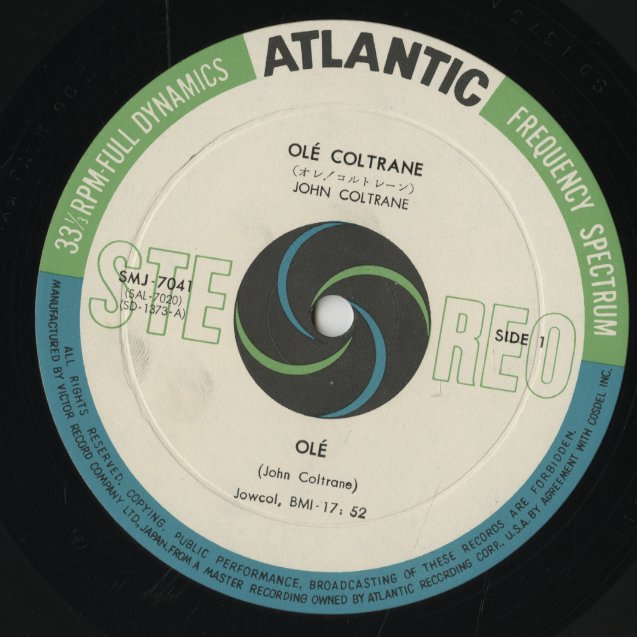 John Coltrane / ジョン・コルトレーン / Ole (SMJ7041)