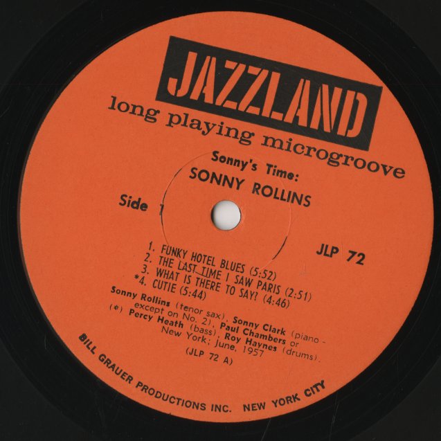Sonny Rollins / ソニー・ロリンズ / Sonny's Time (JLP72)