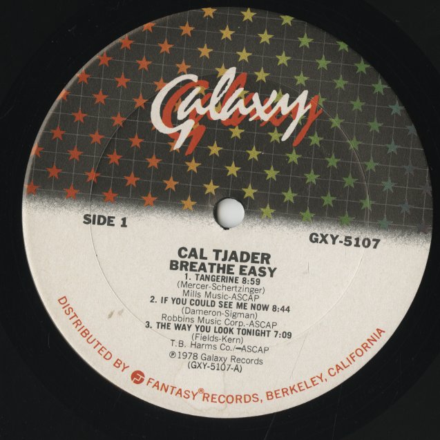 Cal Tjader / カル・ジェイダー / Breathe Easy (GXY-5107)