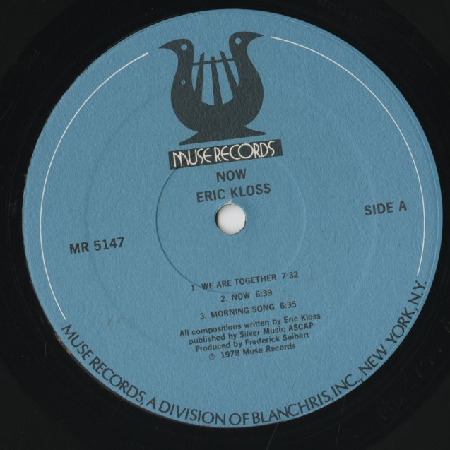 Eric Kloss - Now (MR 5147) LP 1978 US Muse|中古LP