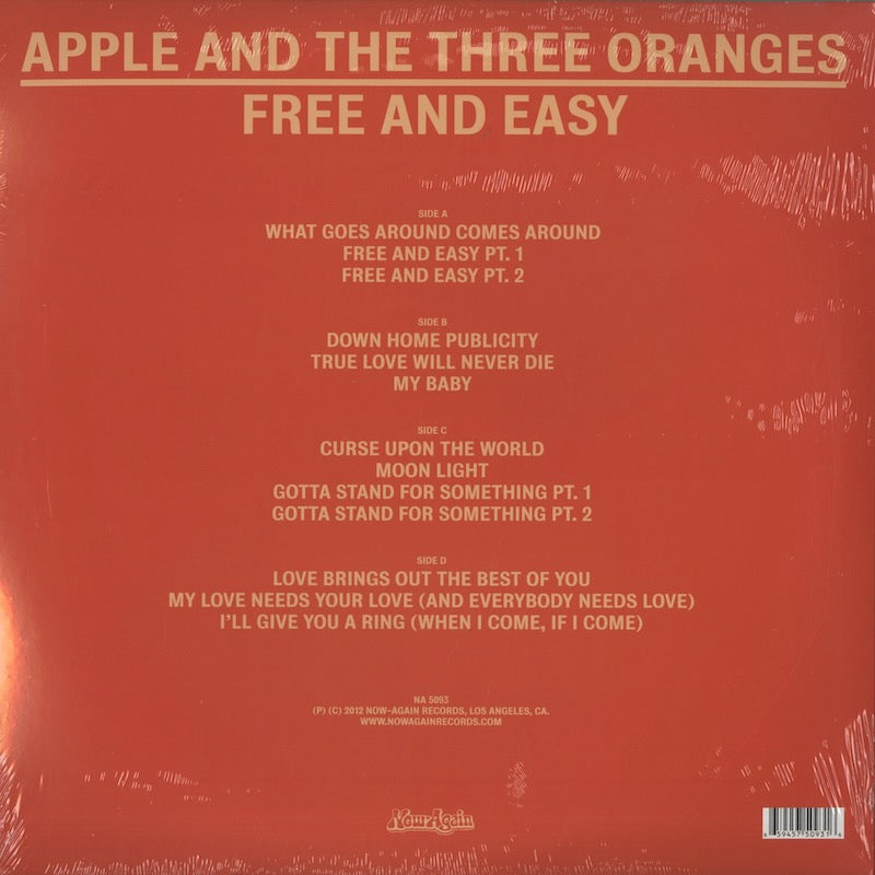 Apple & The Three Oranges / アップル&スリー・オレンジ / Free And Easy : The Complete Works 1970-1975 -2LP (NA5093LP)