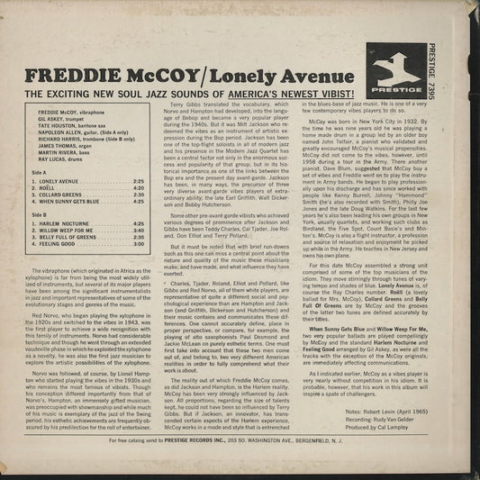 Freddie McCoy / フレディ・マッコイ / Lonely Avenue (PRST7395)