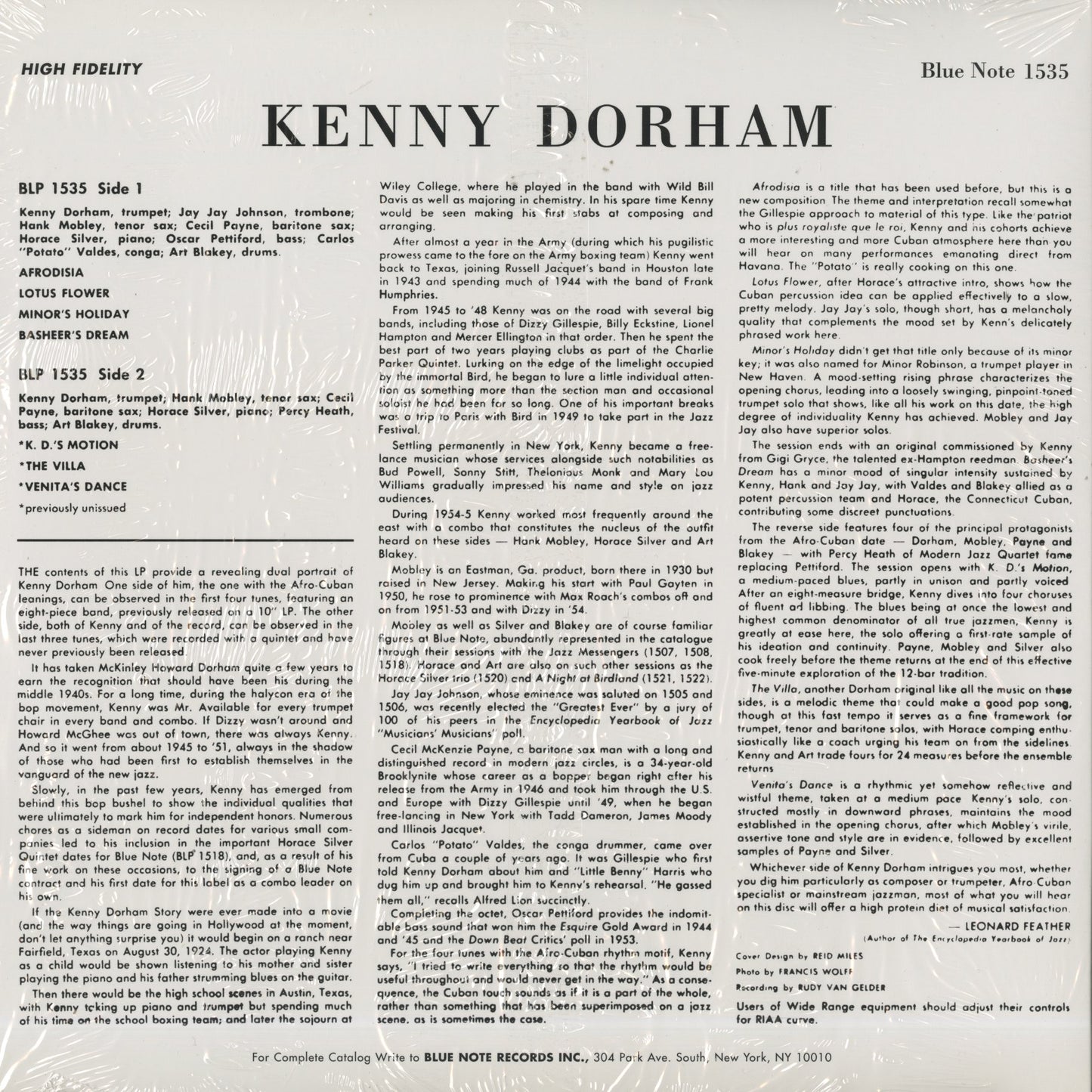 Kenny Dorham / ケニー・ドーハム / Afro Cuban (1535)