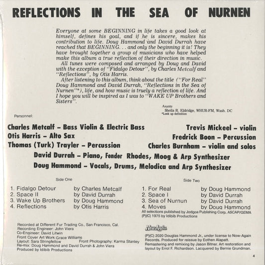 Doug Hammond / ダグ・ハモンド / Reflections In The Sea Of Nurnen (NA5214)