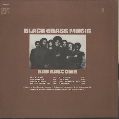Bad Bascomb / バッド・バスカム / Black Grass Music (PAS6048)