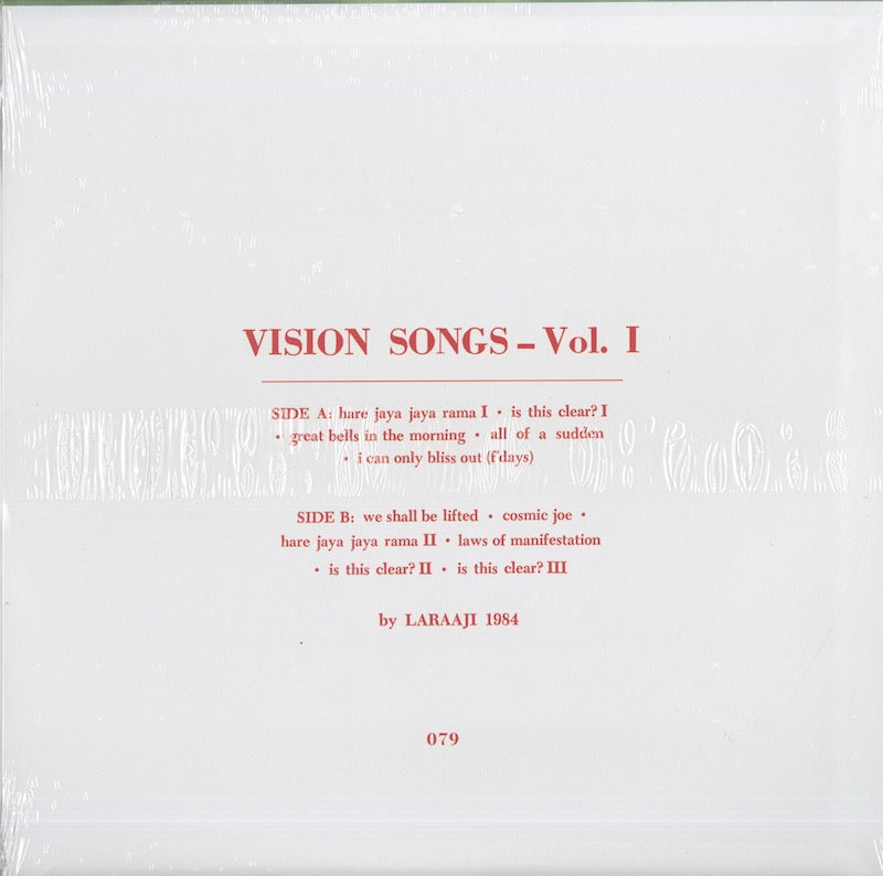 Laraaji / ララージ / Vision Songs Vol.I (NUM079)