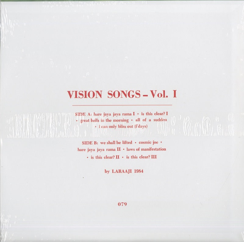 Laraaji / ララージ / Vision Songs Vol.1 (NUM079)