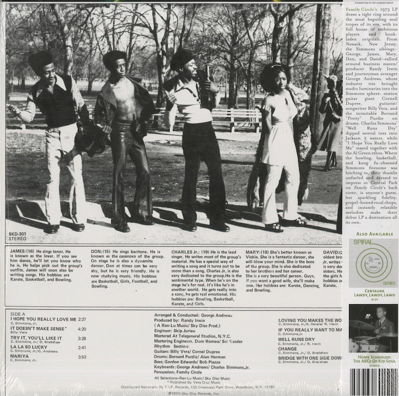 Family Circle - Family Circle (JR-015) 2014 US Numero Group|新品LP back