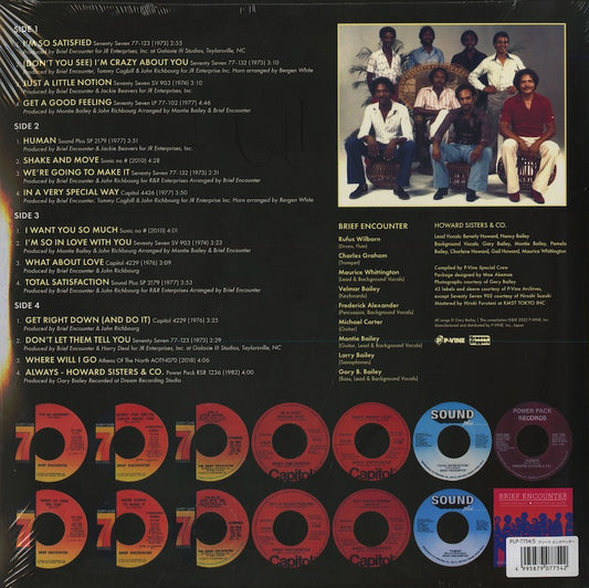 The Brief Encounter / ブリーフ・エンカウンター / Get Right Down - The Complete 70's Single adn More -2LP (PLP-7754/5)