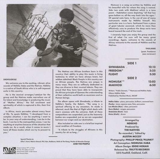 Ndikho Xaba And The Natives / エンディコ・ザバ & ザ・ネイティヴス (1971) (MM105)