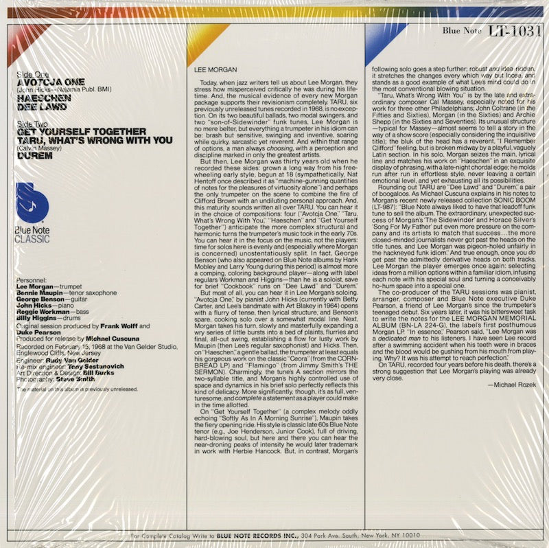 Lee Morgan / リー・モーガン / Taru (LT-1031)