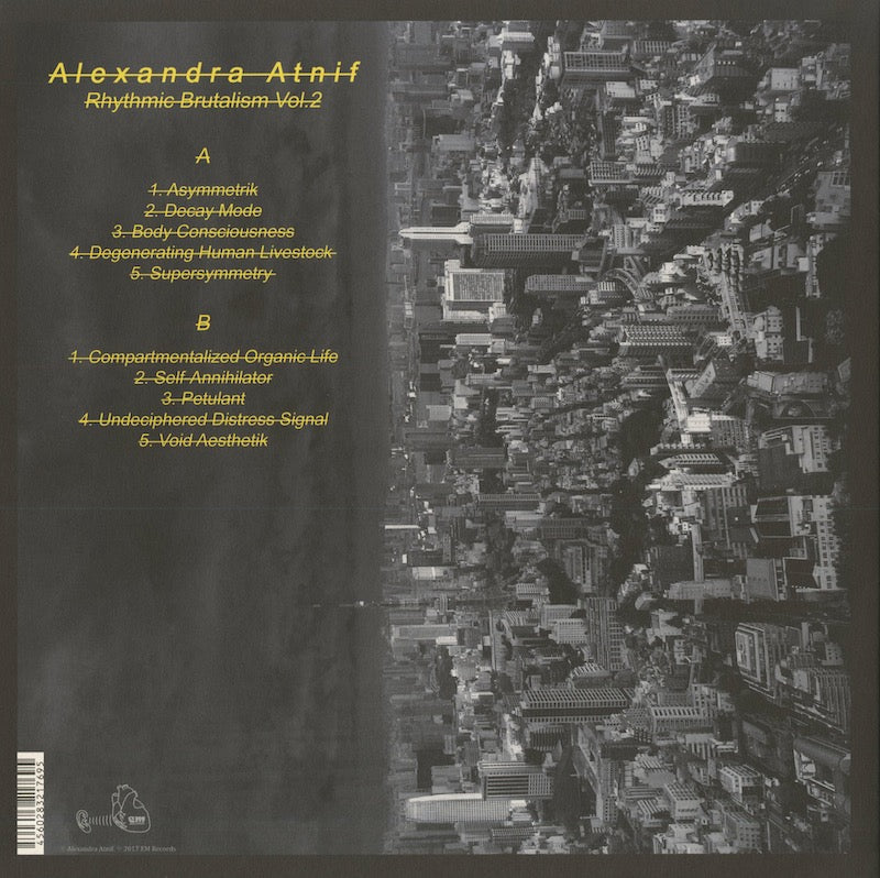 Alexandra Atnif / アレクサンドラ・アトニフ / Rhythmic Brutalism Vol.2 (EM1169LP)