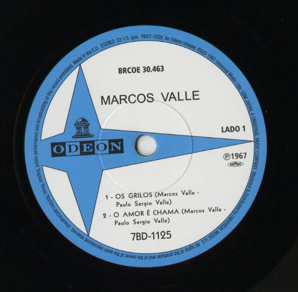 Marcos Valle / マルコス・ヴァーリ / Os Grilos - EP (PROT-7029)