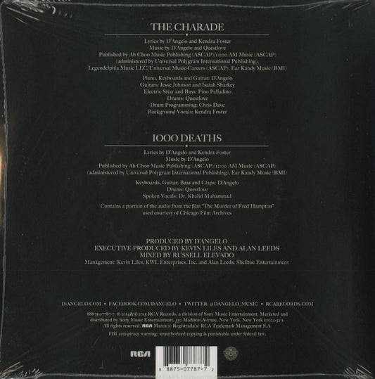 D'Angelo / ディアンジェロ / The Charade - 1000 Deaths -7 (88875-0778)