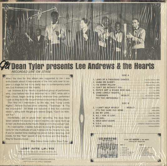 Lee Andrews & The Hearts / リー・アンドリュース / Dean Taylor Presents Lee Andrews & The Hearts (LP-113)