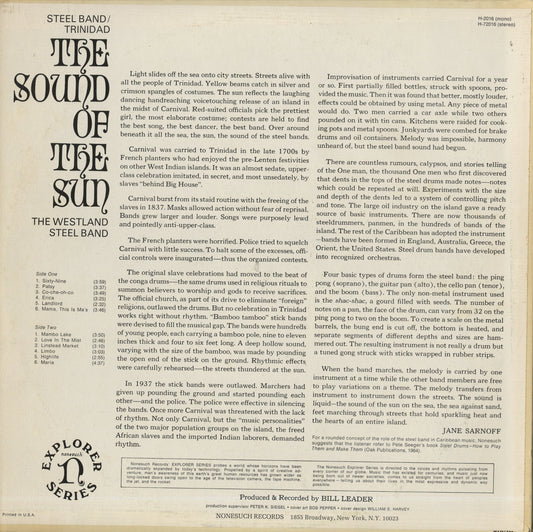 The Westland Steel Band / ウェストランド・スティール・バンド / The Sound Of The Sum (H-72016)