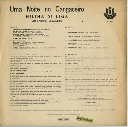 Helena De Lima / エレーナ・ヂ・リマ / Uma Noite No Cangaceiro (303.0002)