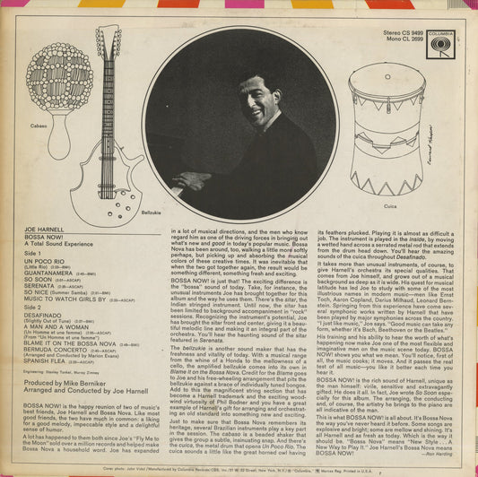 Joe Harnell / ジョー・ハーネル / Bossa Now! (CL 2699)