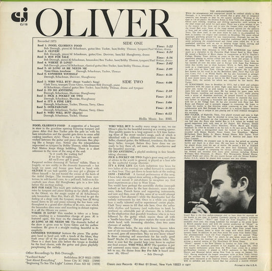 Bob Dorough / ボブ・ドロー / Oliver! (CJ 18)