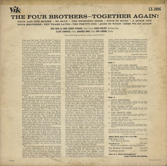 Herb, Al, Zoot, Serge / The Four Brothers .... Together Again ! (LX-1096)