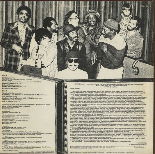 Lena Horne / リナ・ホーン / Lena & Michel (RJL-2554)