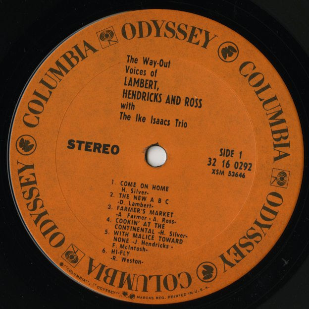 Lambert , Hendricks & Ross / ランバート・ヘンドリックス・アンド・ロス / The Way-Out Voices Of Lambert, Hendricks And Ross (32 16 0292)