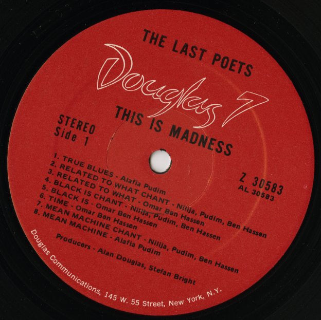 The Last Poets / ラスト・ポエッツ / This Is Madness (Z30583)