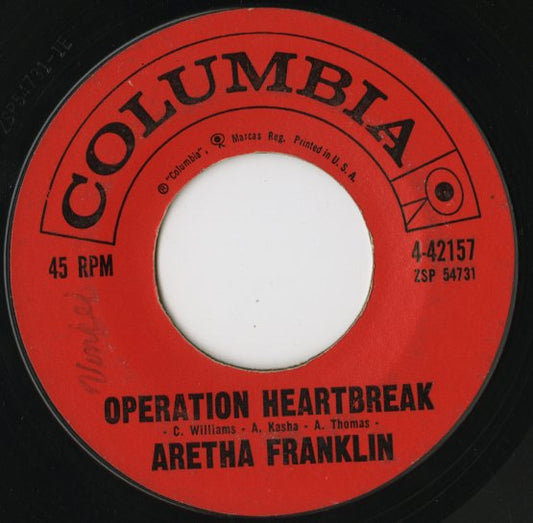 Aretha Franklin / アレサ・フランクリン / Rock-A-Bye Your Baby With A Dixie Melody / Operation Heartbreak -7 ( 4-42157 )